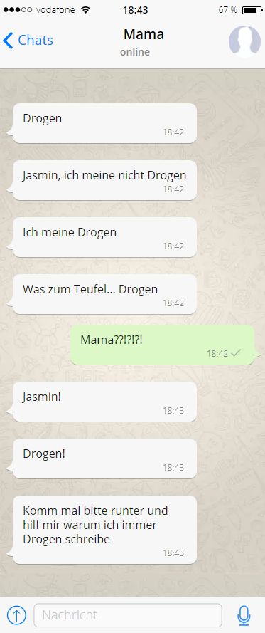 Mama will Drogen Whatsapp 03