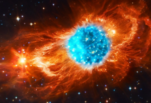 künstlerische Darstellung einer Supernova