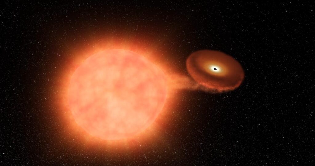 Eine künstlerische Darstellung einer Supernova des Typs 1a.
