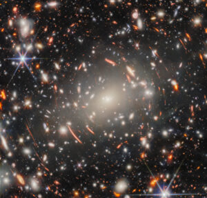 Deep Field Image, aufgenommen durch das JWST. Credit: ESA/Webb, NASA & CSA, H. Atek, M. Zamani (ESA/Webb)