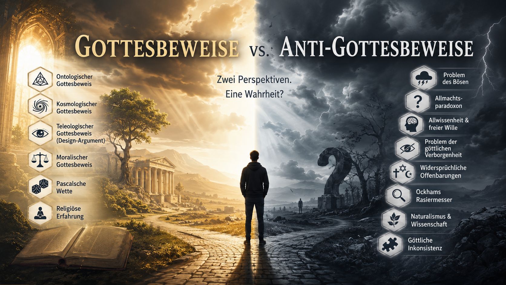 You are currently viewing Allmächtig, allwissend und gütig? Gibt es einen Anti-Gottesbeweis?
